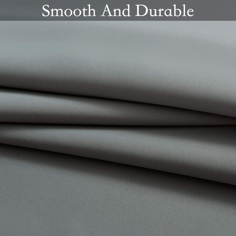 SimpleHome Ombre Room Darkening Curtains for Boys Bedroom, Gradient Grey White to Gray Light Blocking Thermal Insulated Grommet Window Curtains/Drapes for Living Room,2 Panels, 52x72 inches Length - Image 5